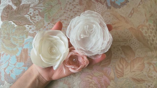 handmade elegant flowers for a bridal accessory